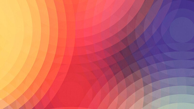 Colorful Concentric Circles — Yellow, Vibrant