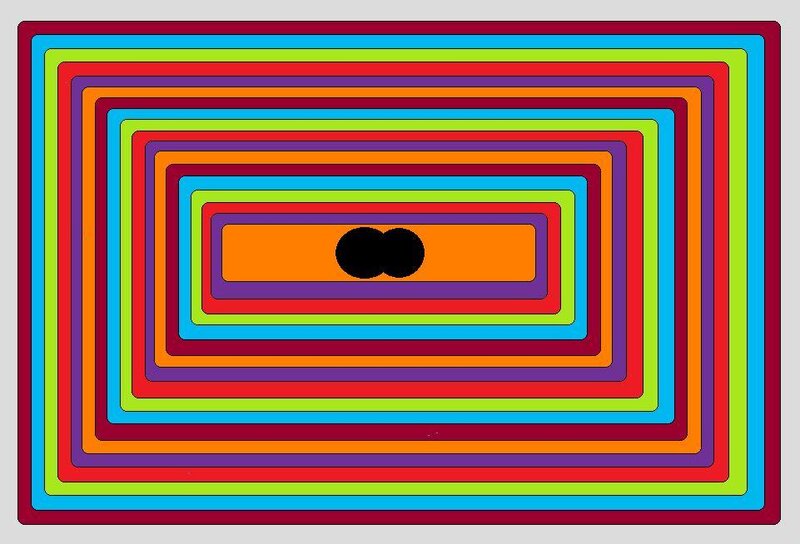 colorful concentric rectangles