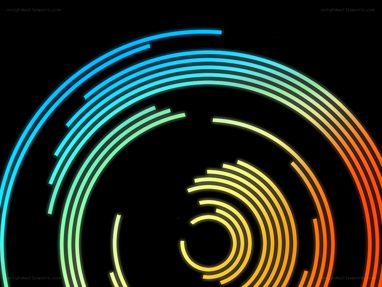 colorful concentric rings