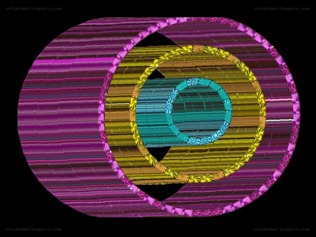 Colorful concentric rings