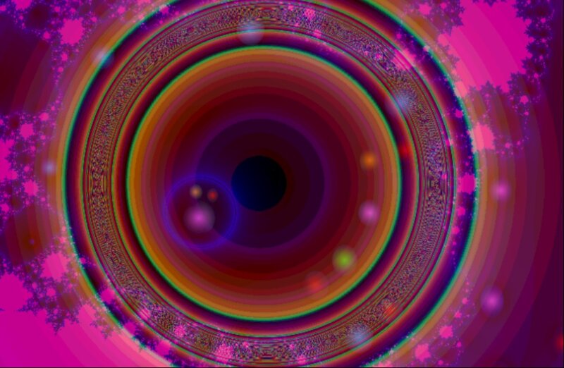 Colorful Concentric Rings — Purple