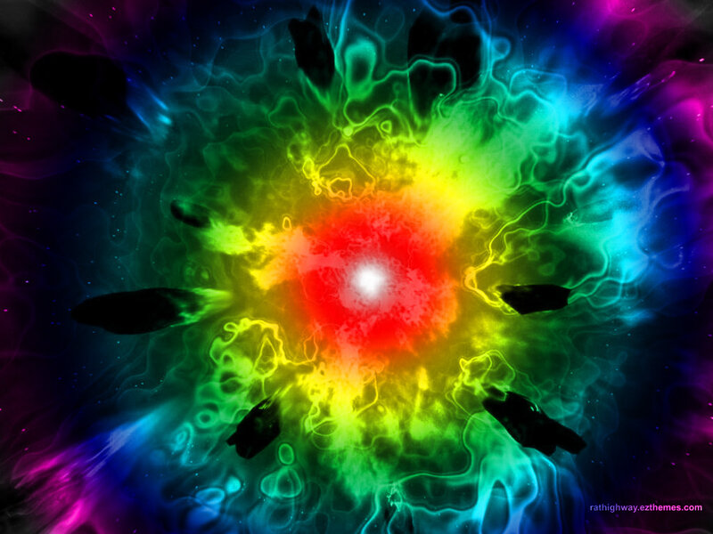 Colorful cosmic explosion