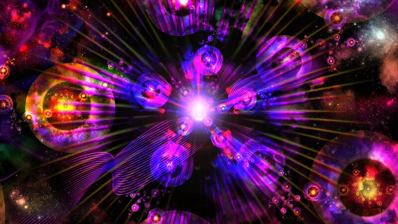 Colorful Cosmic Explosion — Purple