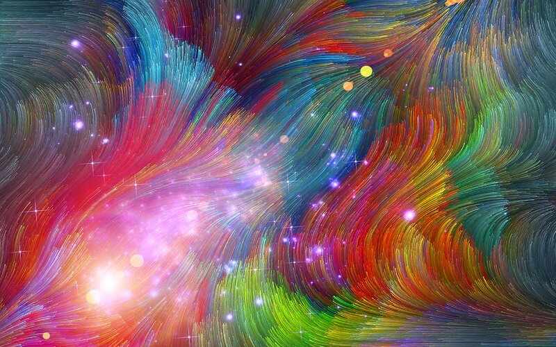 Colorful Cosmic Swirl