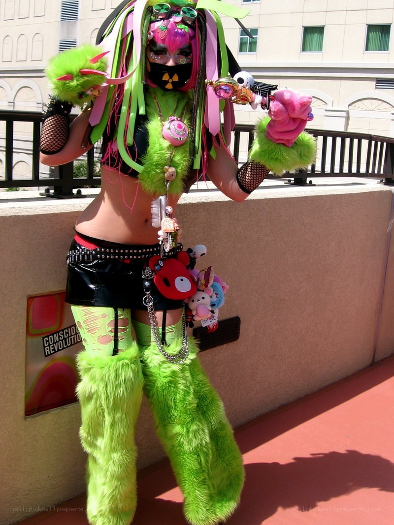 colorful cosplay costume