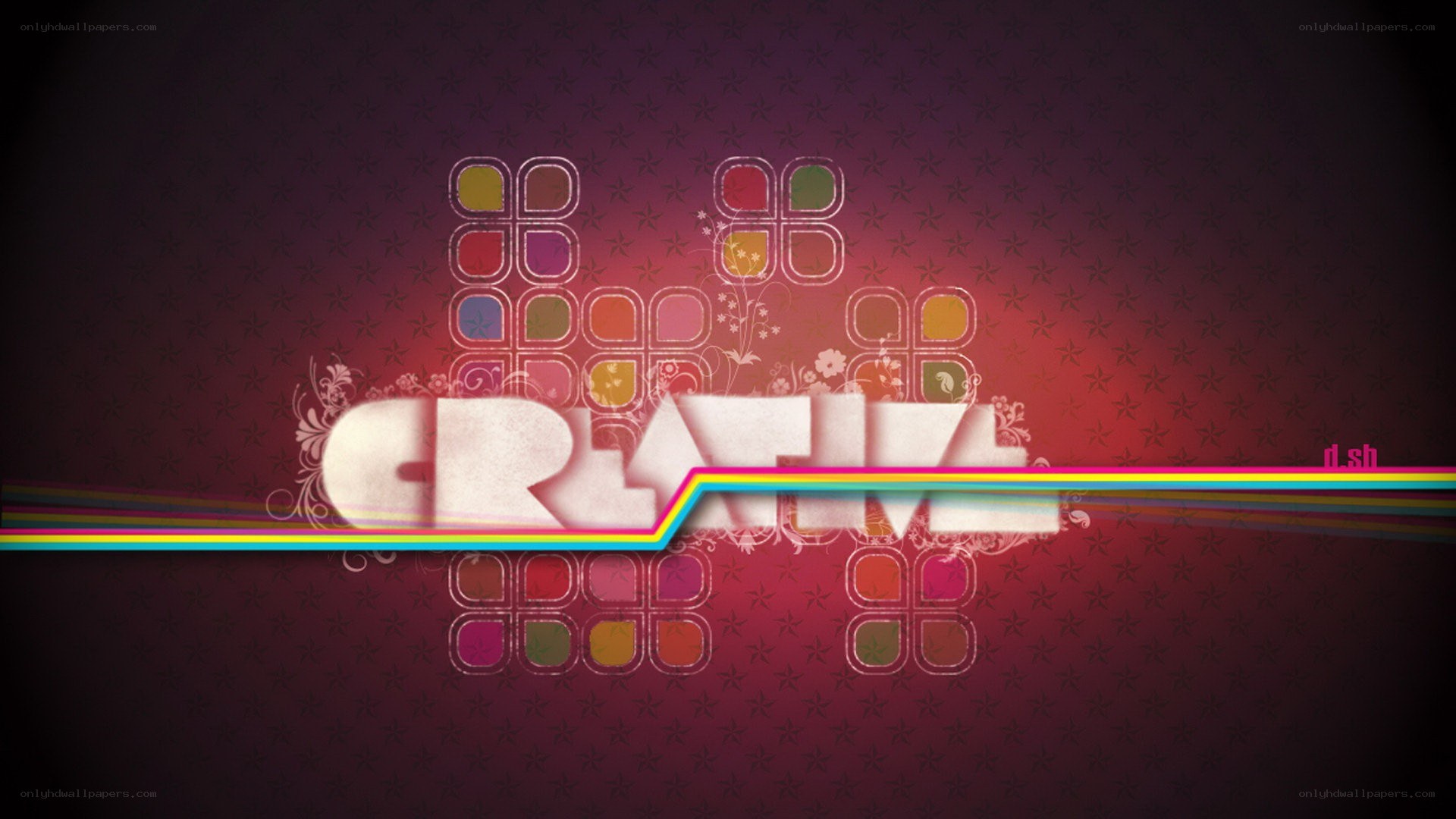 colorful creative text design