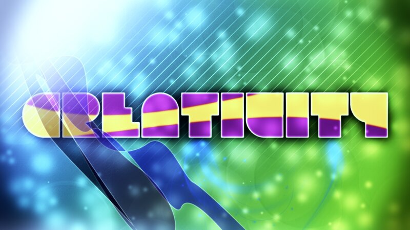 colorful creativity text