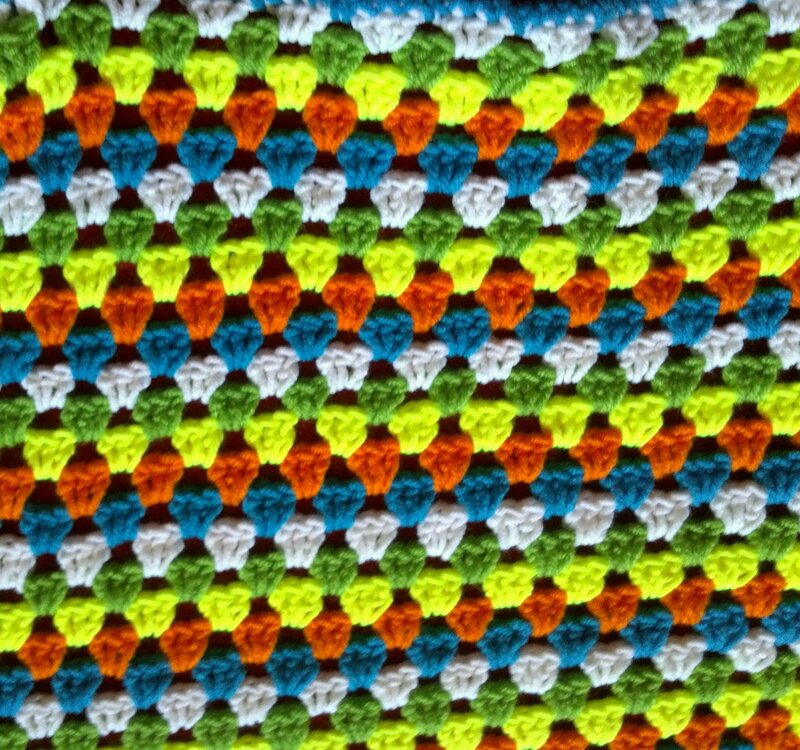 colorful crocheted pattern