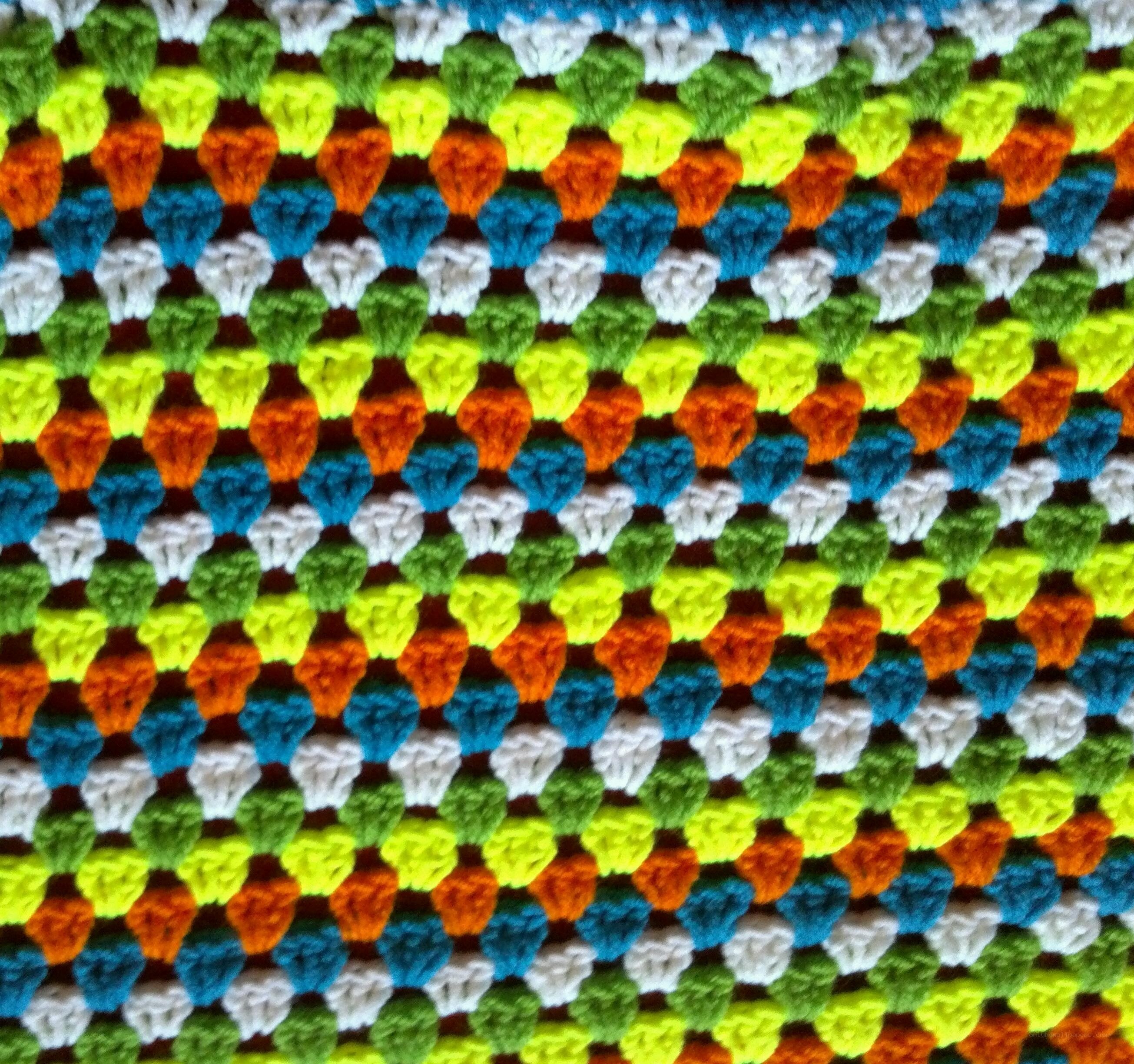 colorful crocheted pattern