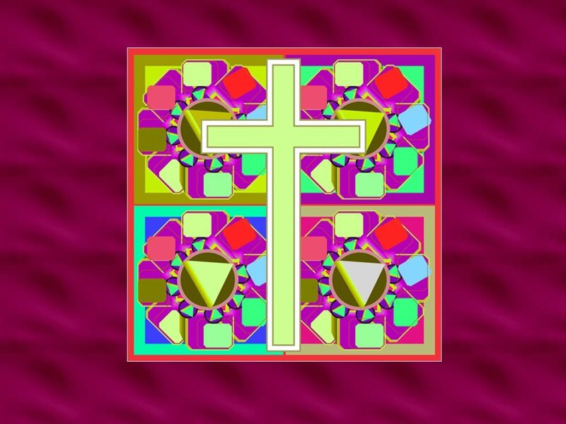 Colorful Cross Design