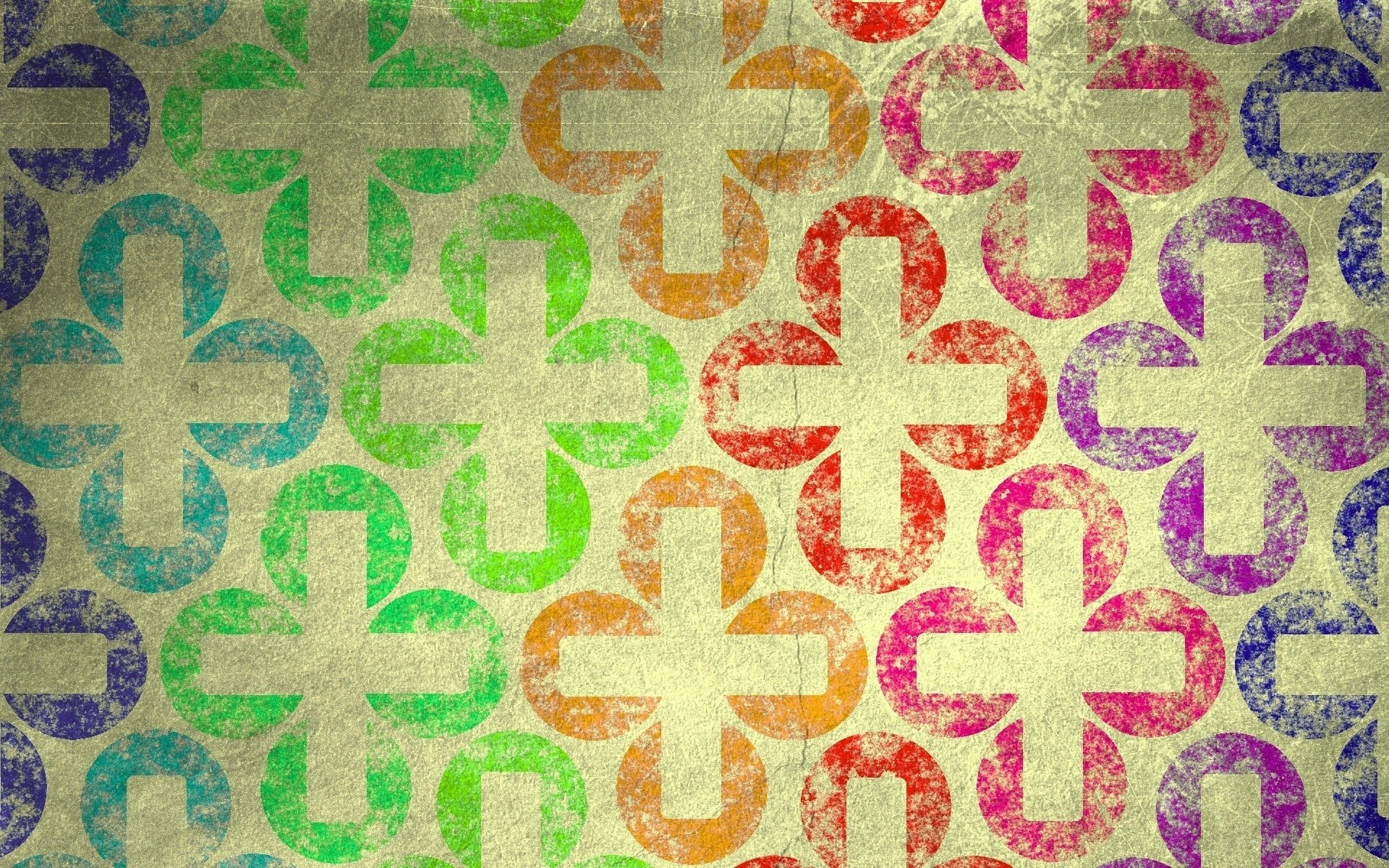colorful cross pattern