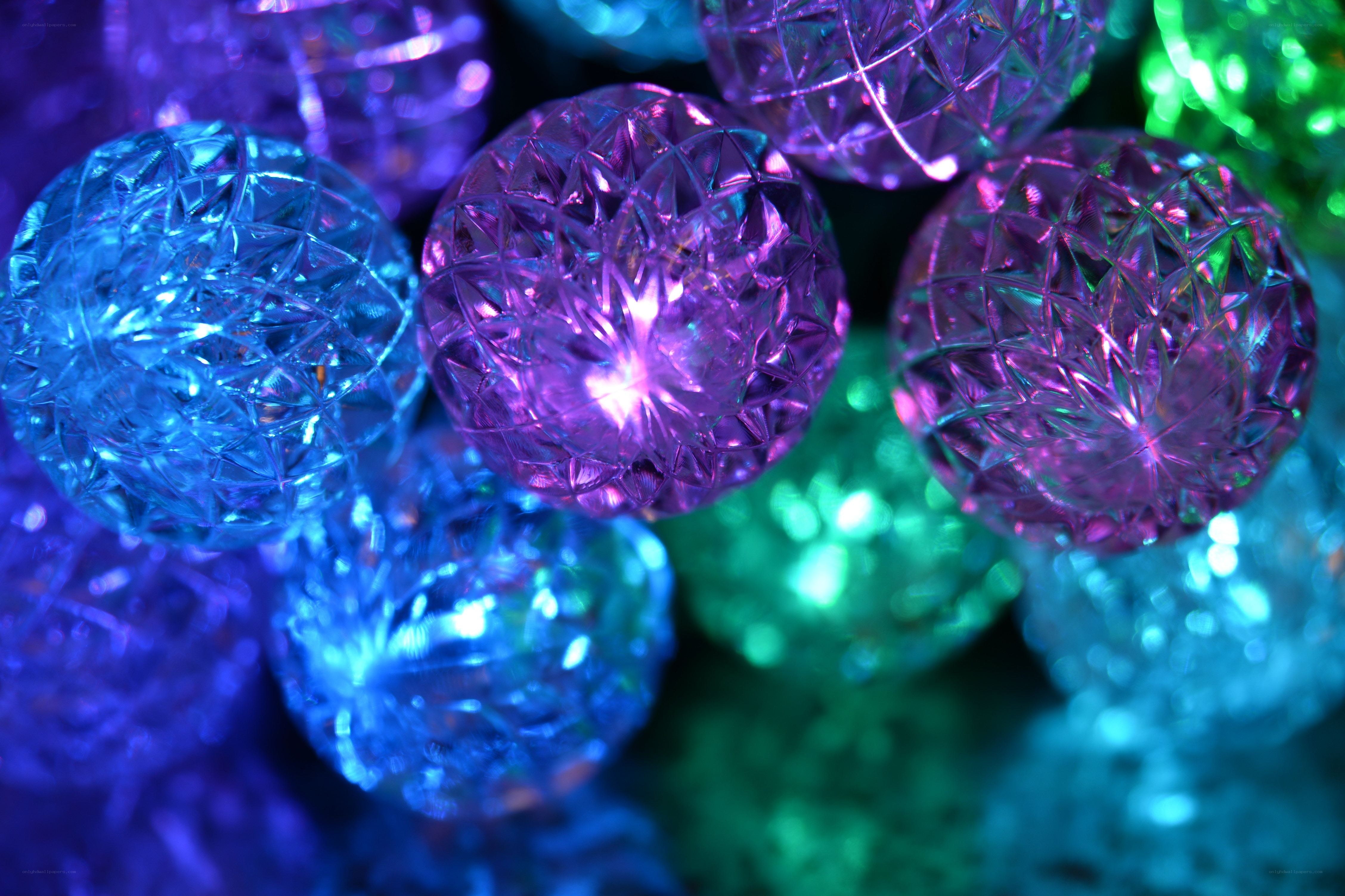 Colorful crystal ball lights