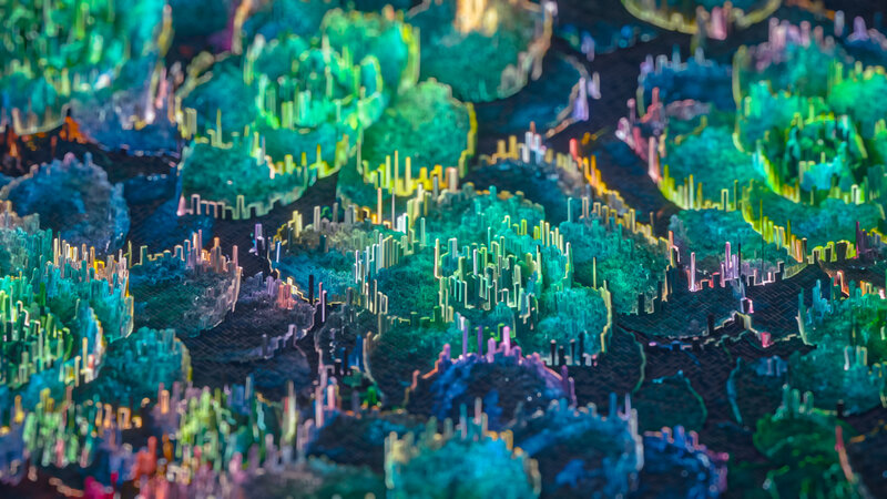 Colorful Crystalline Structures — Green