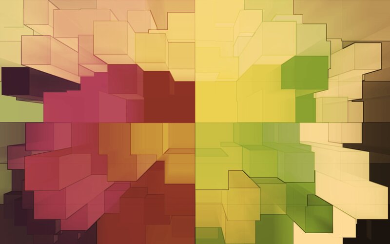 Colorful Cube Blocks