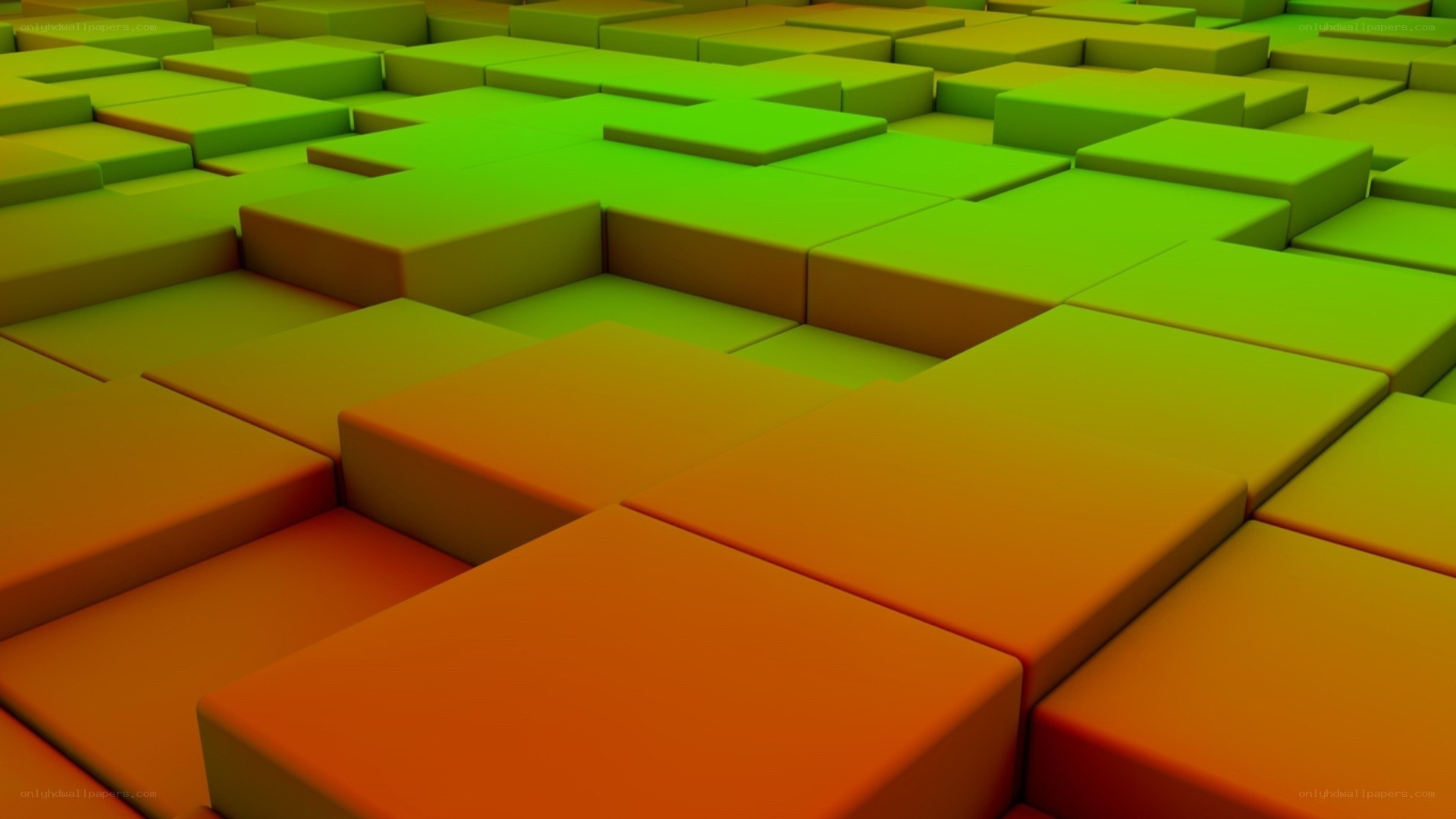 Colorful cube grid pattern