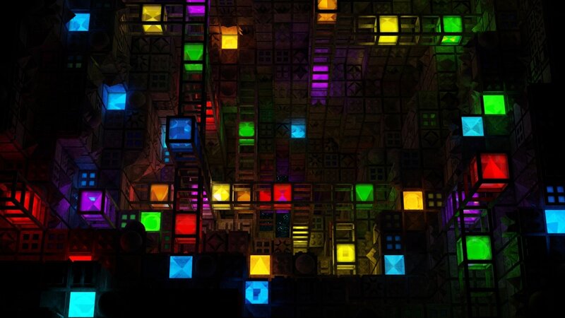 colorful cube maze