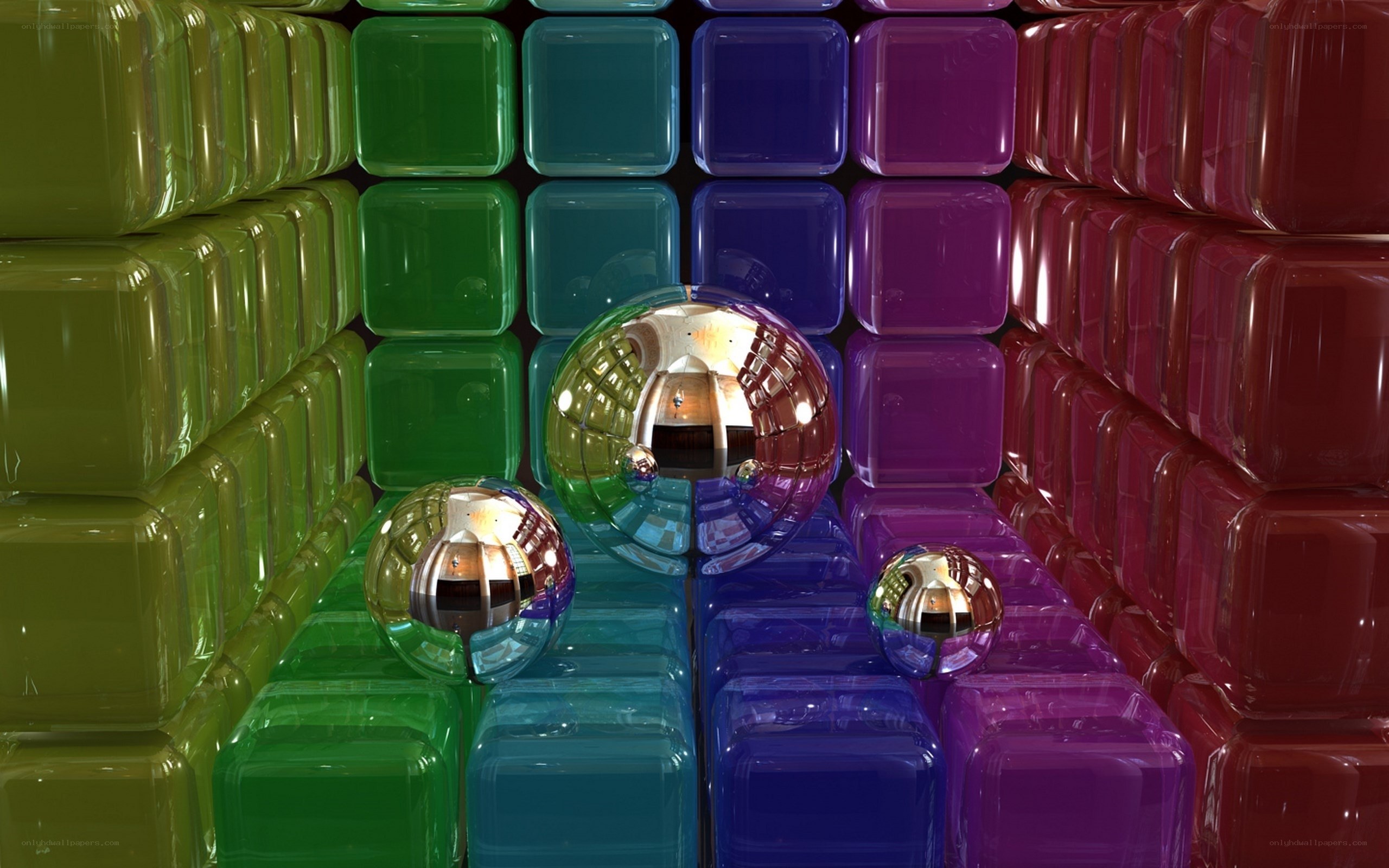 Colorful cubes and spheres