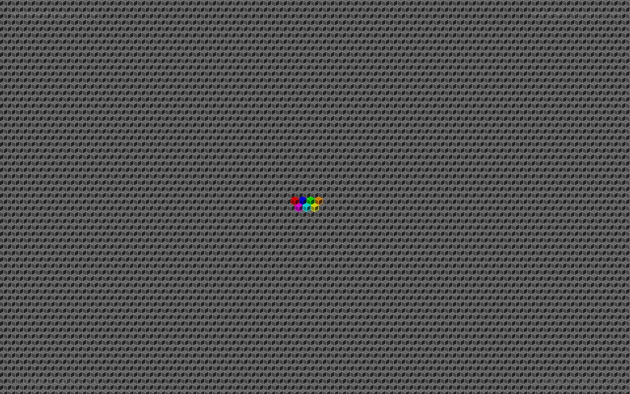 colorful cubes on gray grid