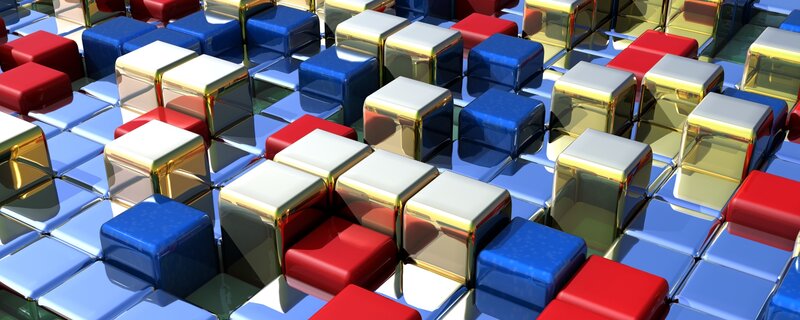 Colorful Cubes on Grid