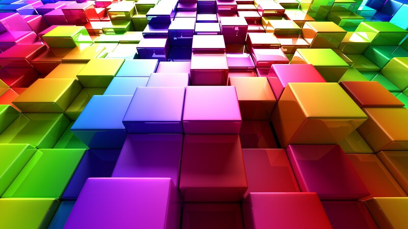 Colorful Cubes — Purple