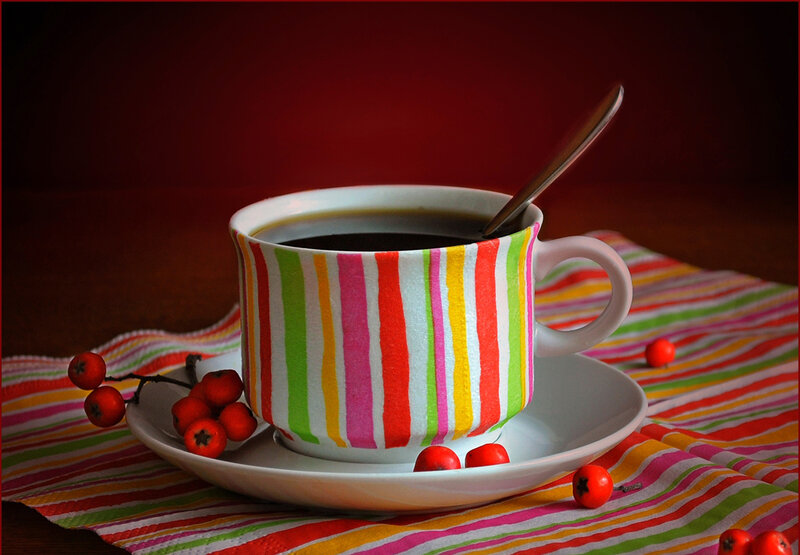 Colorful Cup of Coffee