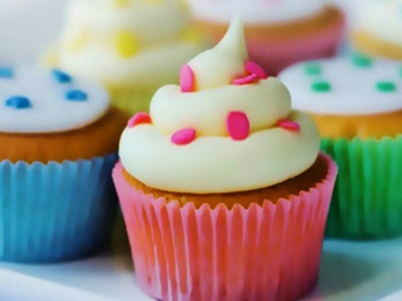 Colorful Cupcakes — Pink