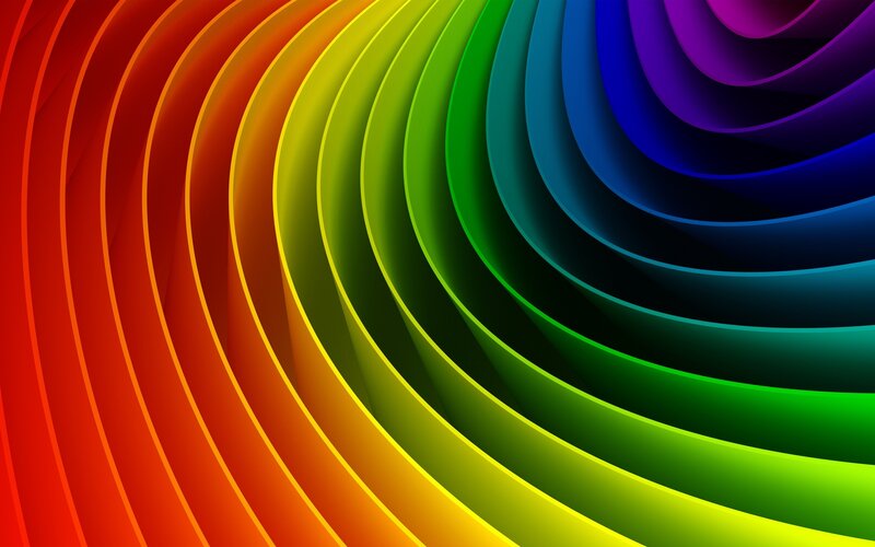 Colorful Curved Layers — Red