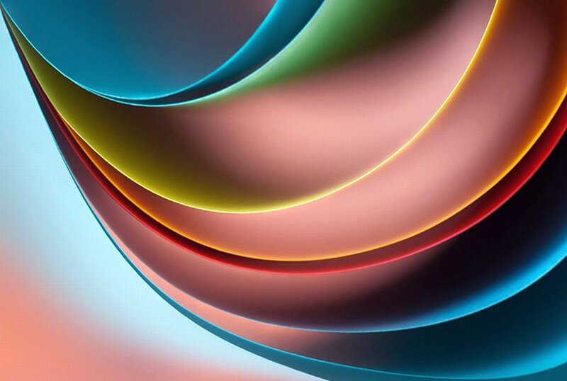 Colorful Curved Layers