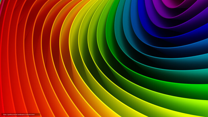 Colorful Curved Lines — Red