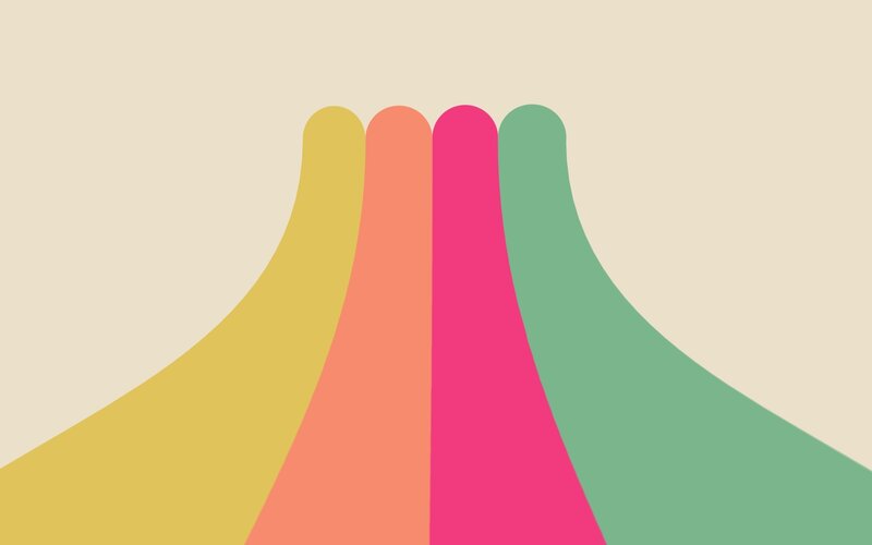 Colorful Curved Shapes