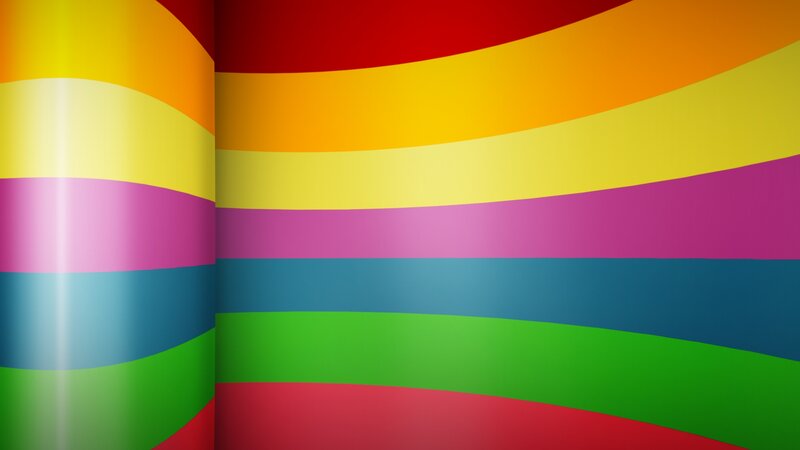 Colorful Curved Stripes