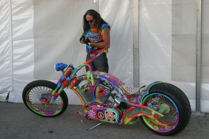 Colorful Custom Motorcycle — Rainbow