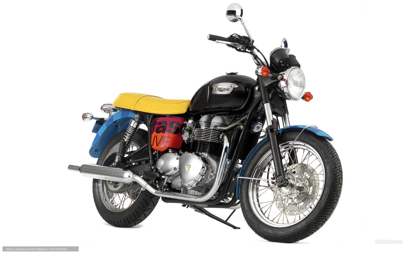 colorful custom motorcycle