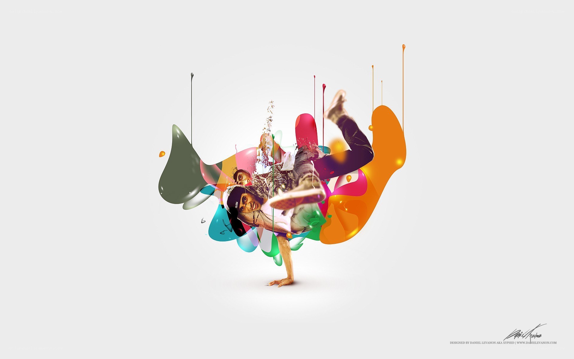 colorful dancer collage