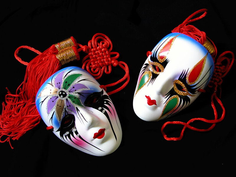 colorful decorative masks