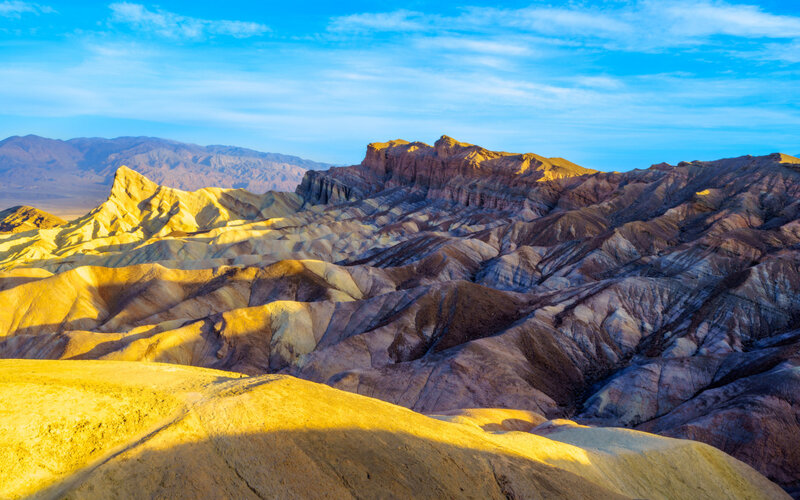 Colorful Desert Badlands — Blue