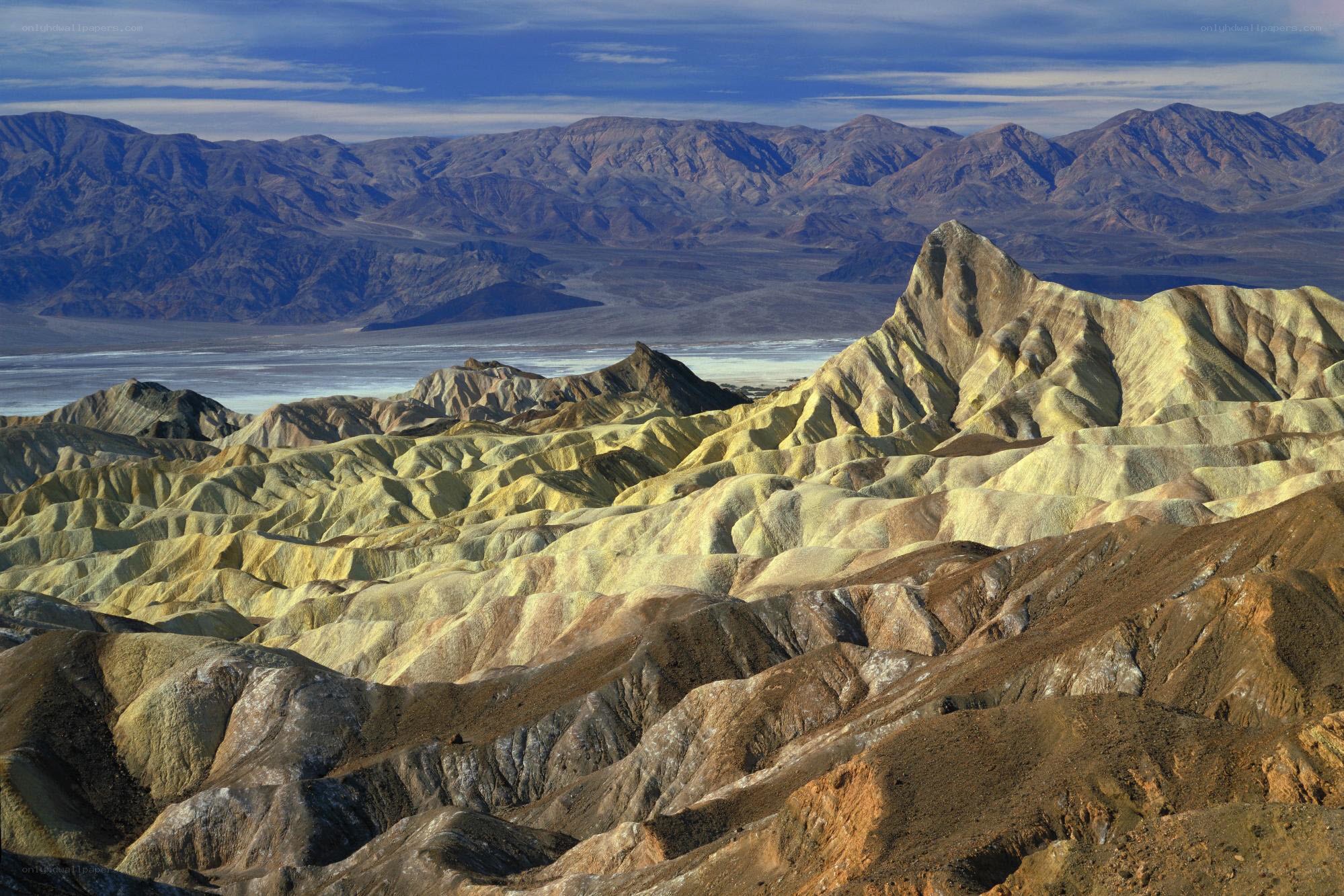 Colorful desert badlands