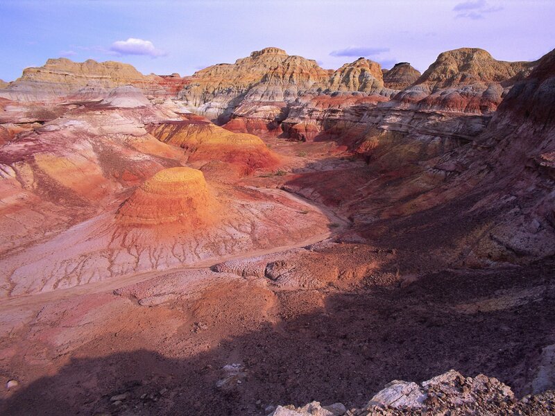 Colorful desert canyon landscape