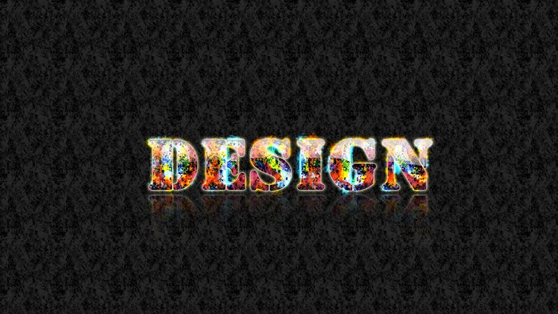 colorful design text