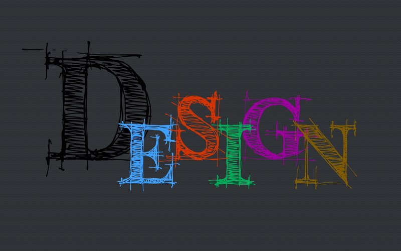 Colorful design text art