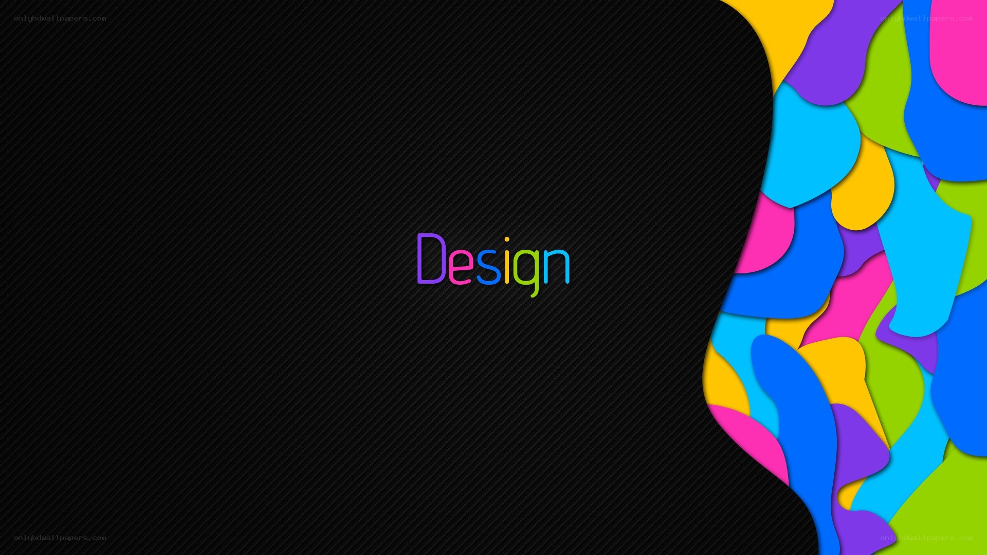 colorful design text