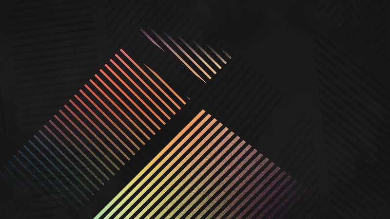 Colorful Diagonal Lines — Black, Minimalist