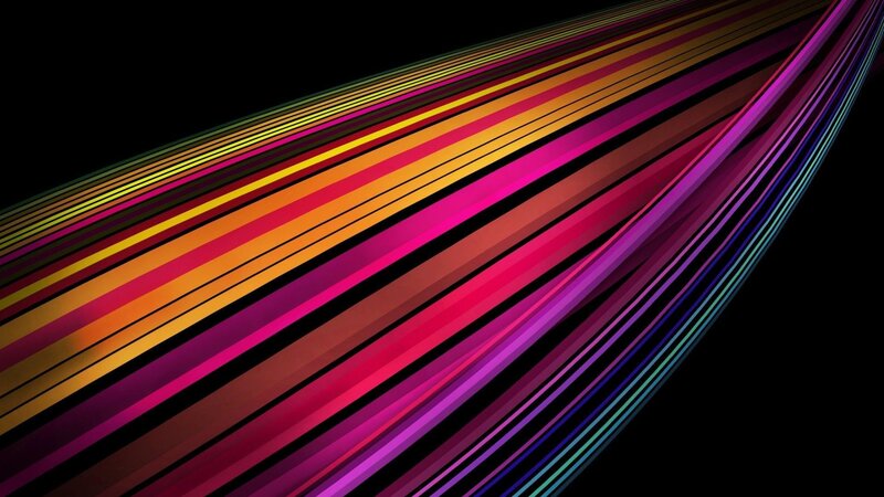 Colorful Diagonal Lines — Black