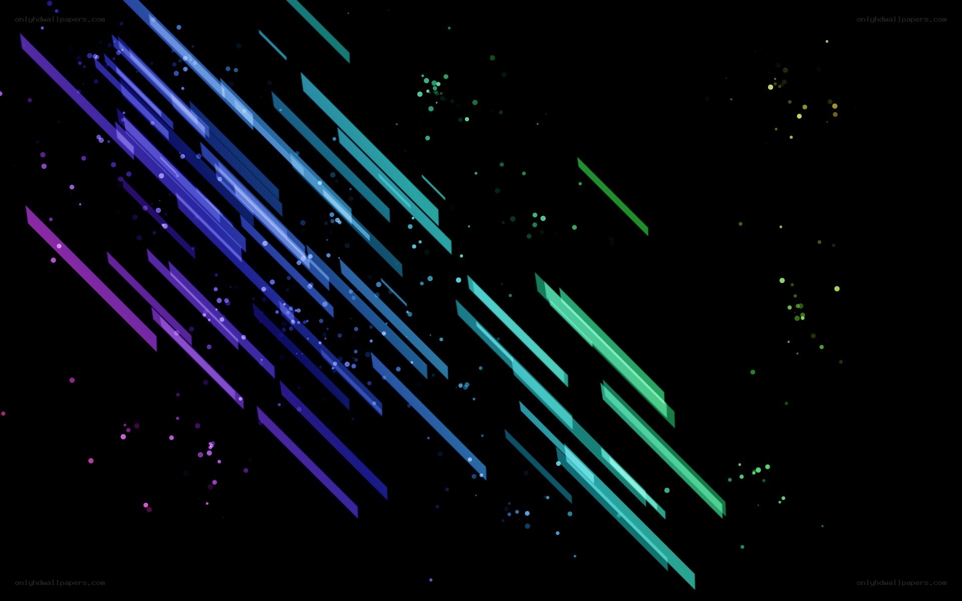 colorful diagonal lines on black