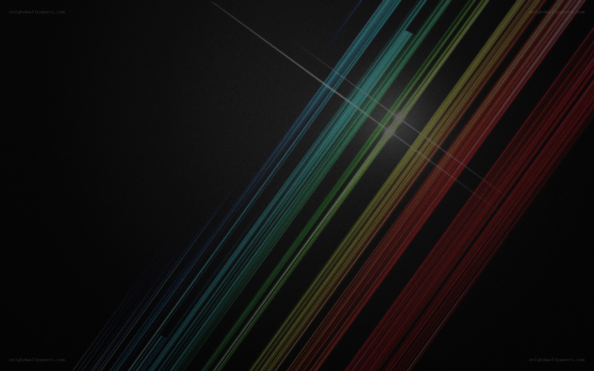 colorful diagonal lines on black