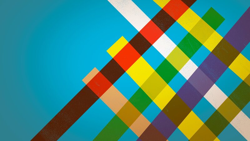 Colorful Diagonal Stripes — Blue, Vibrant
