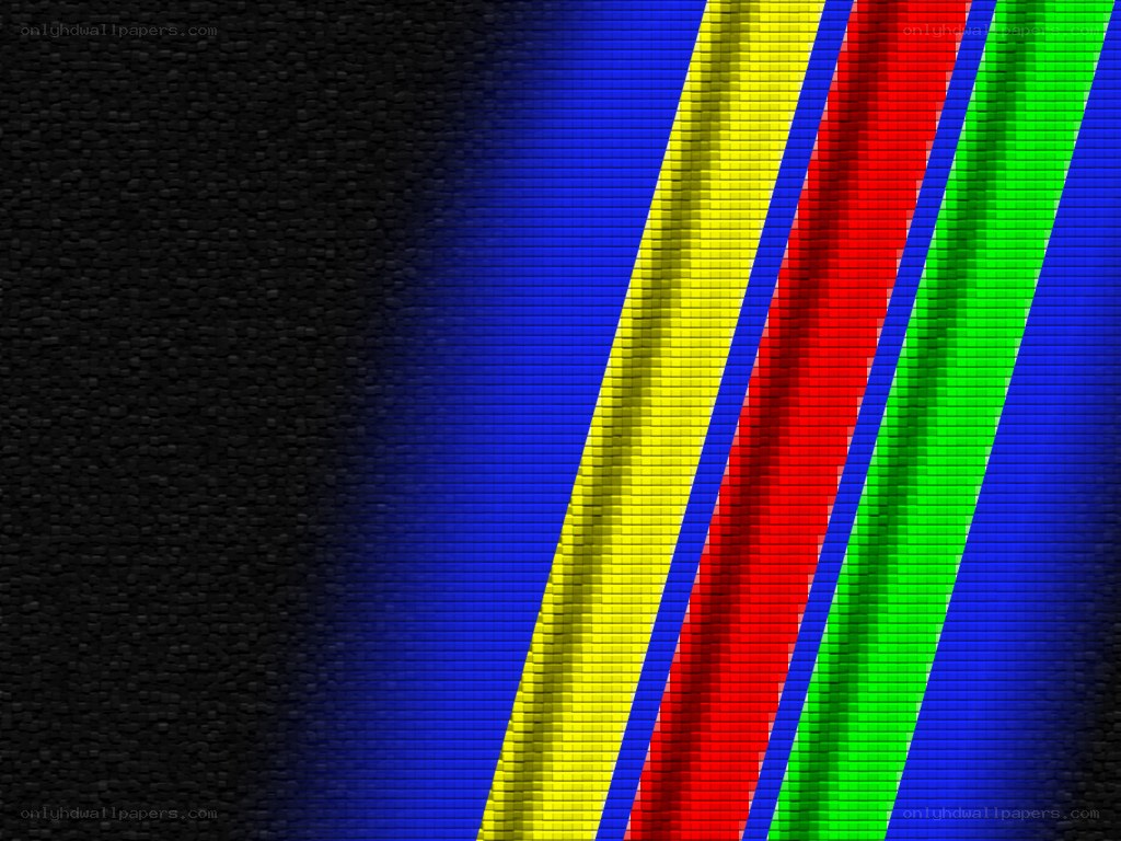 colorful diagonal stripes on black