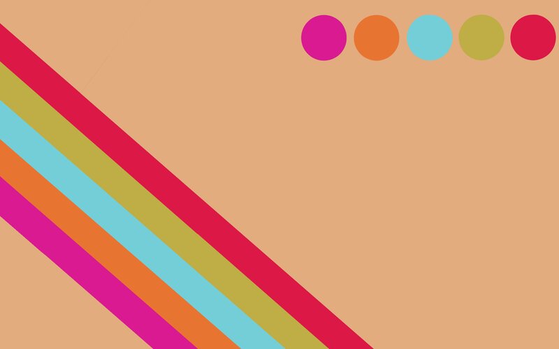 Colorful Diagonal Stripes — Orange