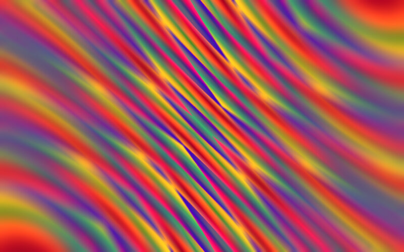 Colorful Diagonal Stripes — Red