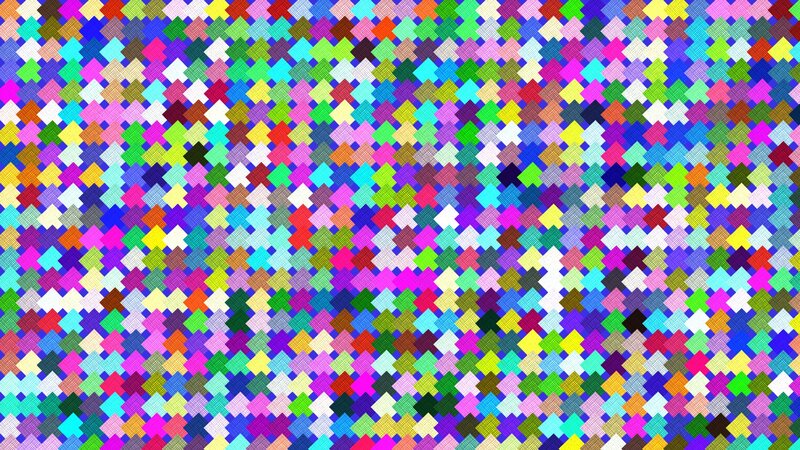 Colorful Diamond Pattern — Blue, Vibrant, Abstract, Diamonds, Grid